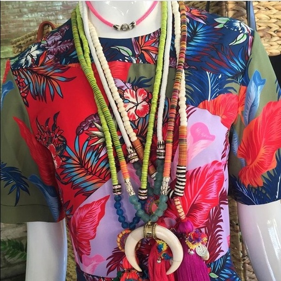 Theodosia Jewelry Fashion Horn Necklace - Picture 3 of 4